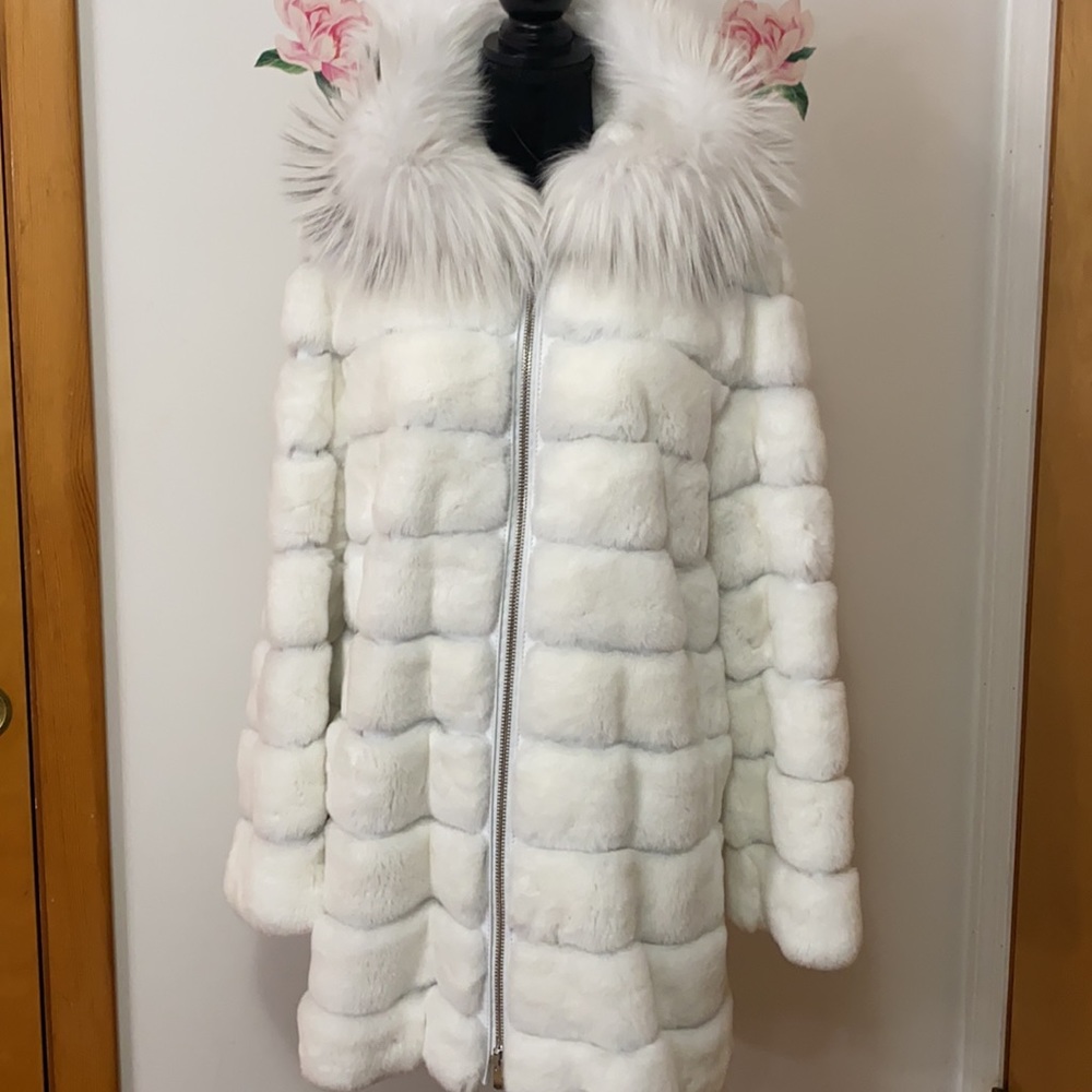 Real fur coat